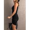 imageAcelitt Summer Dresses for Women 2025 Casual Spaghetti Strap Wrap Mini Dress Beach Sundress02black