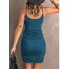 imageAcelitt Summer Dresses for Women 2025 Casual Spaghetti Strap Wrap Mini Dress Beach SundressBlue