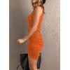 imageAcelitt Summer Dresses for Women 2025 Casual Spaghetti Strap Wrap Mini Dress Beach SundressXorange