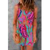 imageAcelitt Summer Dresses for Women 2025 Cut Out Twist Front Ruched Wrap Bodycon Sleeveless Party Club Mini Dress Beach SundressDz Abstract Print