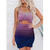 imageAcelitt Summer Dresses for Women 2025 Cut Out Twist Front Ruched Wrap Bodycon Sleeveless Party Club Mini Dress Beach SundressFmulticolor02