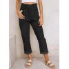 imageAcelitt Womens Elastic Waist Straight Leg Corduroy Pants with Pockets S2XL1b Black