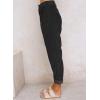 imageAcelitt Womens Elastic Waist Straight Leg Corduroy Pants with Pockets S2XL1b Black