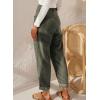 imageAcelitt Womens Elastic Waist Straight Leg Corduroy Pants with Pockets S2XL2a Green
