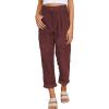 imageAcelitt Womens Elastic Waist Straight Leg Corduroy Pants with Pockets S2XL2c Red