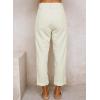 imageAcelitt Womens Elastic Waist Straight Leg Corduroy Pants with Pockets S2XLHbeige