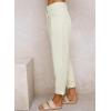 imageAcelitt Womens Elastic Waist Straight Leg Corduroy Pants with Pockets S2XLHbeige