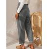imageAcelitt Womens Elastic Waist Straight Leg Corduroy Pants with Pockets S2XLIgray