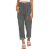 imageAcelitt Womens Elastic Waist Straight Leg Corduroy Pants with Pockets S2XLIgray