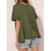 imageAcelitt Womens Oversized T Shirts Loose Fit Crewneck Short Sleeve Waffle Knit Tops Summer Casual Blouse 2025 Basic TeeBlackish Green