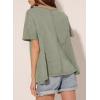imageAcelitt Womens Oversized T Shirts Loose Fit Crewneck Short Sleeve Waffle Knit Tops Summer Casual Blouse 2025 Basic TeeLaurel Green