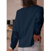 imageAcelitt Womens Mesh Long Sleeve Tops Crewneck Lace Blouse ShirtsSXXLBlue
