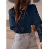 imageAcelitt Womens Mesh Long Sleeve Tops Crewneck Lace Blouse ShirtsSXXLBlue