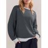 imageAcelitt Women Casual Long Sleeve Crewneck Sweatshirts Pullover TopsSXXLGrey