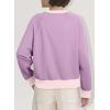imageAcelitt Women Casual Long Sleeve Crewneck Sweatshirts Pullover TopsSXXLPurple