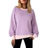 imageAcelitt Women Casual Long Sleeve Crewneck Sweatshirts Pullover TopsSXXLPurple