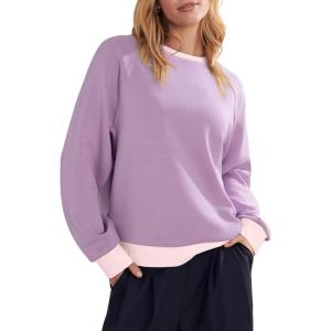 imageAcelitt Women Casual Long Sleeve Crewneck Sweatshirts Pullover TopsSXXLPurple