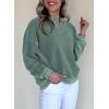 imageAcelitt Women Casual Long Sleeve V Neck Sweatshirts Pullover TopsSXXLGreen