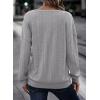 imageAcelitt Womens Tops Dressy Casual Fall Long Sleeve V Neck Pullover Blouses Shirts Teacher Outfits Fashion ClothingLight Gray