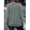 imageAcelitt Womens Tops Dressy Casual Fall Long Sleeve V Neck Pullover Blouses Shirts Teacher Outfits Fashion ClothingSmoke Green