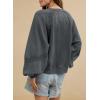 imageAcelitt Women Casual Long Sleeve Crewneck Sweatshirts Pullover TopsSXXLGray