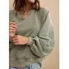 imageAcelitt Women Casual Long Sleeve Crewneck Sweatshirts Pullover TopsSXXLLight Green