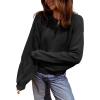 imageAcelitt Women Casual Long Sleeve Crewneck Sweatshirts Pullover TopsSXXLBlack
