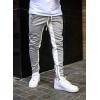 imageAcelitt Men Casual Fashion Spring Gym Jogger Pants Slim Fit Workout Sport Running Sweatpants Pants with Pockets Gray Large