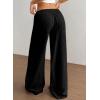 imageAcelitt Womens Wide Leg Palazzo Pants Casual Loose Lounge Pants Beach Trousers with PocketsToo Large Please Size DownBlack