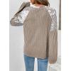 imageAcelitt Sweaters for Women V Neck Casual Knit Long Sleeve Tops Lightweight Pullover Clothes Fall Fashion Outfits 2025Parchment