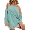 imageAcelitt Women Casual Striped Long Sleeve Crewneck Pullover Tshirts TopsSXXLGreen