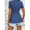 imageAcelitt Womens V Neck Short Sleeve Twist Front T ShirtsSXXLBlue