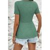 imageAcelitt Womens V Neck Short Sleeve Twist Front T ShirtsSXXLGreen