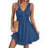 imageAcelitt Womens Casual Summer Sleeveless Dress SXXLBlue