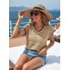 image:imageAcelitt Spring Summer Hollow Out Crochet Sweater Vest Sleeveless Cover Ups Beach Vacation Resort Cruise Outfits 2026Light Blue