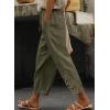 image:imageAcelitt Women Casual Elastic Waist Pants with Pockets SXXLGreen