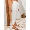 image:imageAcelitt Women Casual Elastic Waist Pants with Pockets SXXLWhite