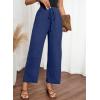 image:imageAcelitt Women Casual Elastic Waist Pants with Pockets SXXLZ Blue
