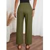 image:imageAcelitt Women Casual Elastic Waist Pants with Pockets SXXLZ Green