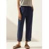image:imageAcelitt Women Drawstring Elastic Waist Pants with Pockets SXXLBlue