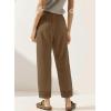 image:imageAcelitt Women Drawstring Elastic Waist Pants with Pockets SXXLBrown