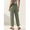 image:imageAcelitt Women Drawstring Elastic Waist Pants with Pockets SXXLGreen