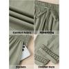 image:imageAcelitt Women Drawstring Elastic Waist Pants with Pockets SXXLWhite