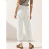 image:imageAcelitt Women Drawstring Elastic Waist Pants with Pockets SXXLWhite