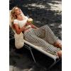 image:imageAcelitt Women Drawstring Elastic Waist Striped Pants with Pockets SXXLBlack