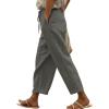 image:imageAcelitt Women Casual Elastic Waist Pants with Pockets SXXLZ Gray