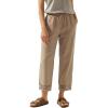 image:imageAcelitt Women Drawstring Elastic Waist Pants with Pockets SXXLBeige