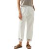 image:imageAcelitt Women Drawstring Elastic Waist Pants with Pockets SXXLWhite