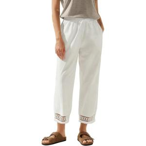 image:imageAcelitt Women Drawstring Elastic Waist Pants with Pockets SXXLWhite