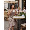 image:imageAcelitt Summer Maxi Dresses for Women 2026 Smocked Waist Gingham Dress Flowy A Line Beach Long Sundresses with PocketsDesert Palm